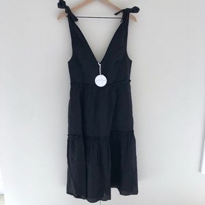 Petal & Pup Black Midi Dress